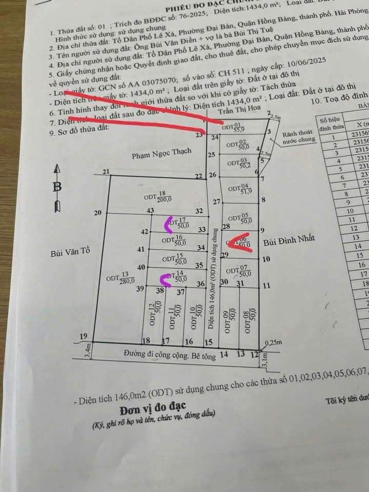 Đất nền 50m² Lê Xá, Đại Bản, Hồng Bàng giá chỉ 780 triệu - Đầu tư sinh lời ngay!