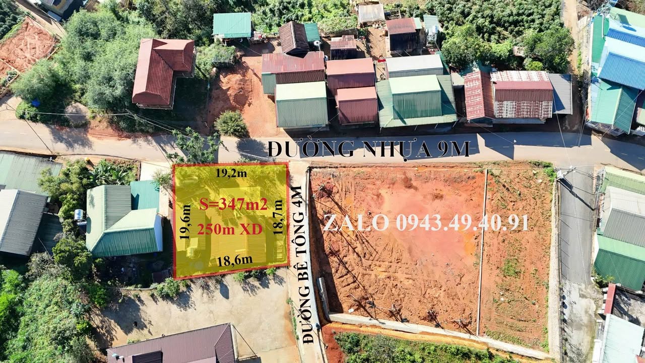 Nhà riêng 2 mặt tiền thôn 2 Đạ Sar 347m² giá 2,8 tỷ - Sổ hồng riêng, xây dựng sẵn!