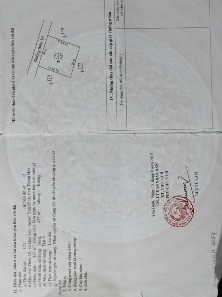 Đất thổ cư Thôn, Thành Phố Thanh Hóa 437m² giá chỉ 500 triệu - Cơ hội sở hữu nhanh chóng!