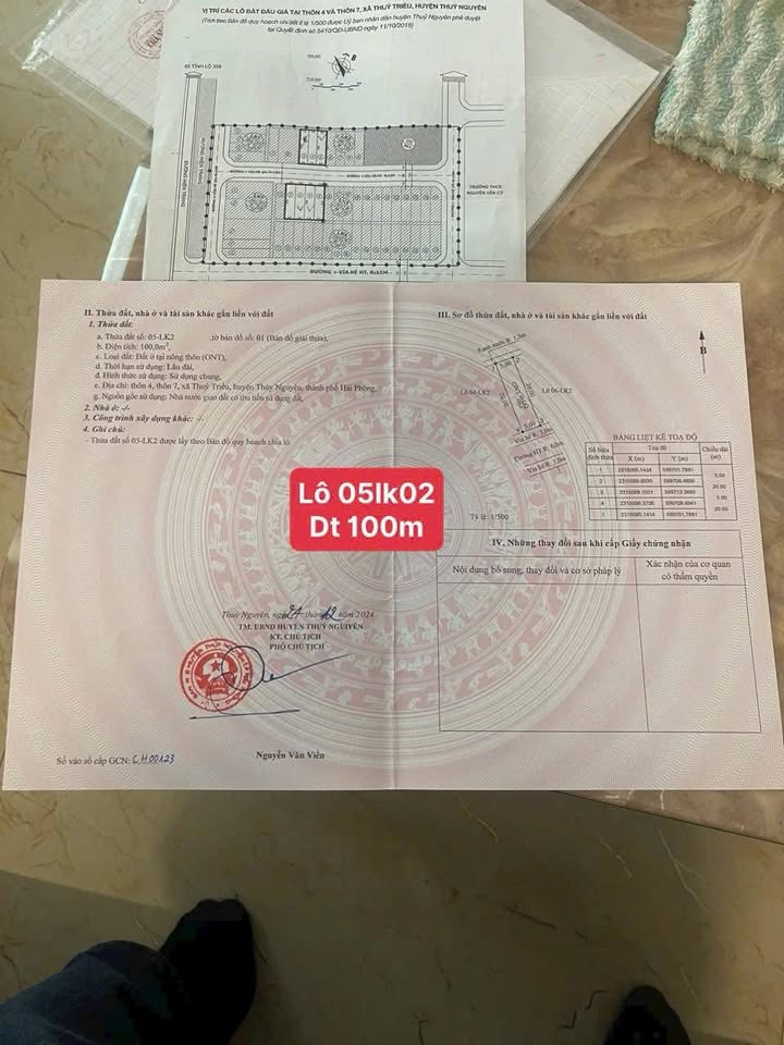 Đất nền đấu giá Thủy Triều, P Hòa Bình 100m² giá 3 tỷ - Cơ hội đầu tư hấp dẫn!