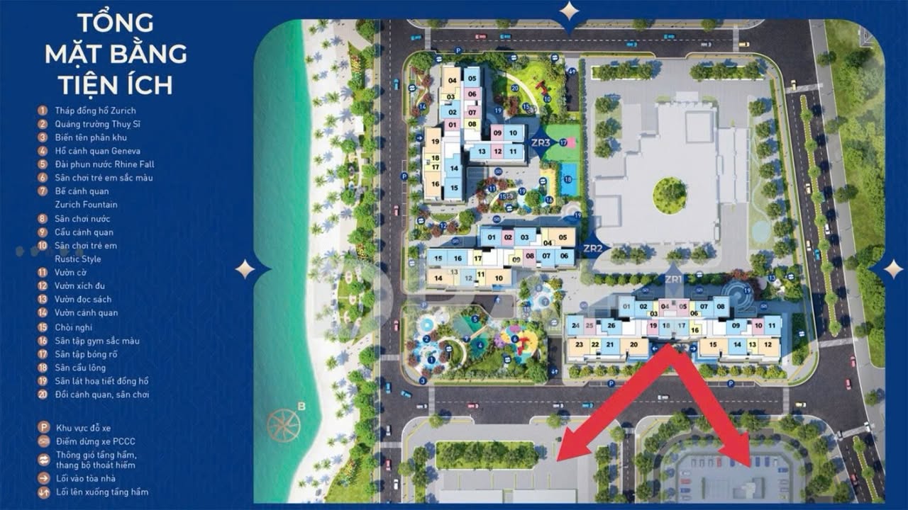 Căn hộ Vinhomes Ocean Park 55m² giá 4.23 tỷ - Ban công Đông Nam, Tầng trung