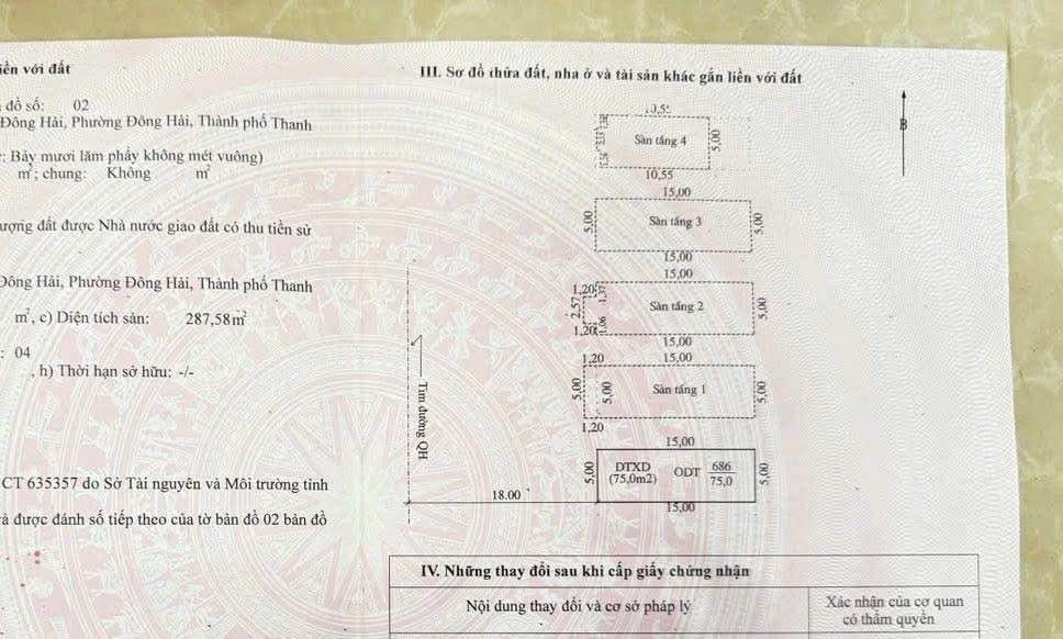 Bán nhà thô mặt tiền Đường Đôi Tố Hữu 75m² chỉ 6 tỷ - Cơ hội đầu tư hấp dẫn!