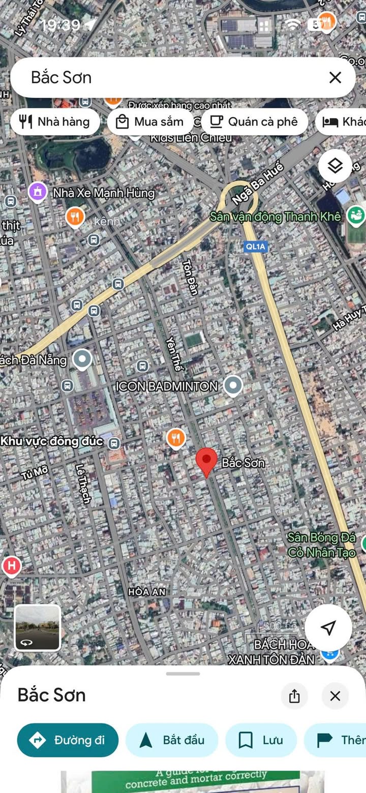 Nhà mặt tiền đường 33m Bắc Sơn, Đà Nẵng - 125m² giá 8.8 tỷ - Cơ hội đầu tư tuyệt vời!