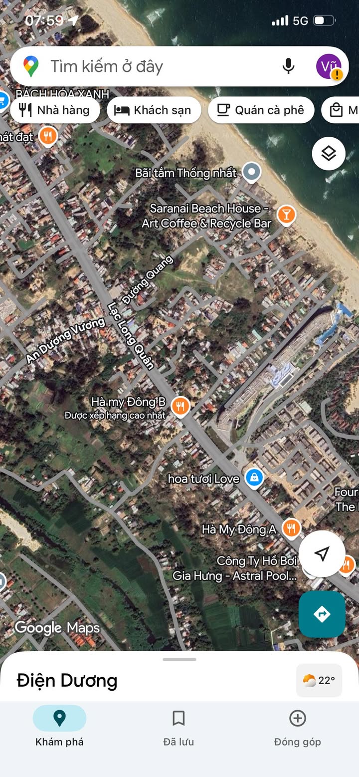 Đất nền Phường Điện Dương, Thị xã Điện Bàn 730m² giá 9.3 tỷ - Vị trí đắc địa, ô tô vào tận nơi!