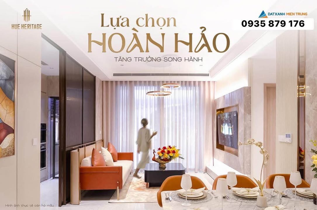 Căn hộ Hue Heritage Huế 105m² giá thỏa thuận - An cư chuẩn mực, khai thác dòng tiền hiệu quả!