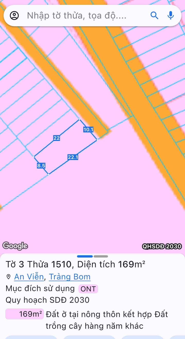 Đất thổ cư 100% tại cụm khu dân cư An Viễn, 187m² chỉ 1.3 tỷ - Đầu tư ngay!