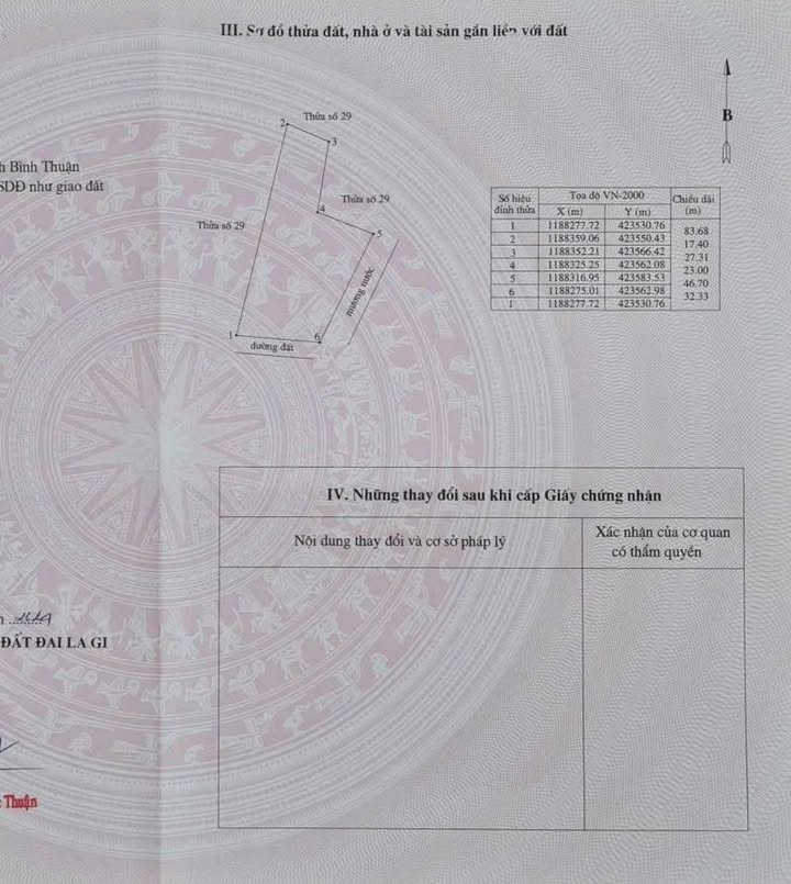 Đất nền 828m² tại Tân Tiến, La Gi chỉ 500 triệu - Cơ hội đầu tư tuyệt vời!