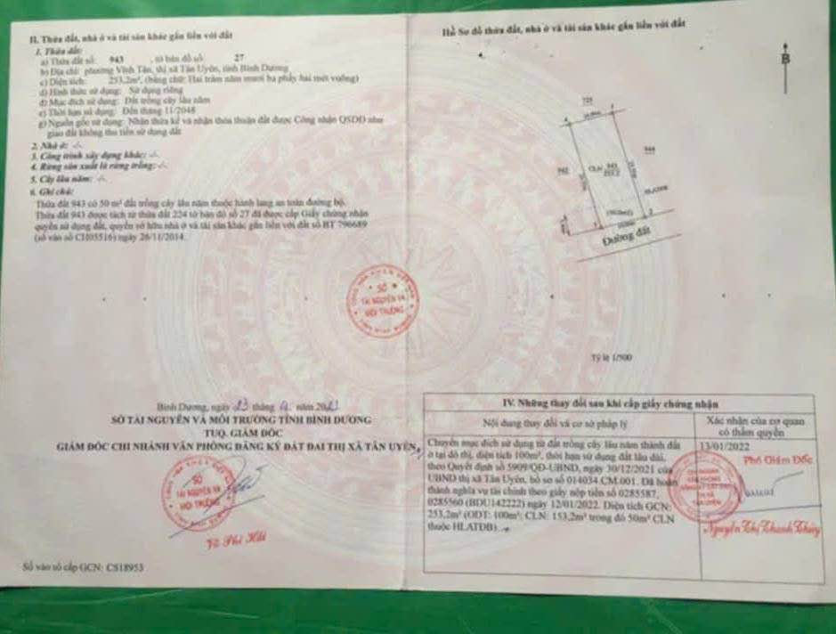 Đất nền Vĩnh Tân 13, Thủ Dầu Một, 250m² giá 2.8 tỷ - Cơ hội đầu tư hấp dẫn!