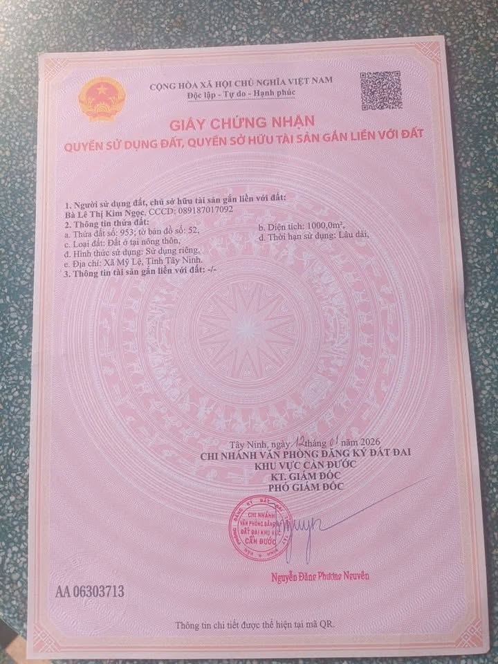 Đất thổ cư Long Sơn, Cần Đước 1000m² giá 4.2 tỷ - Cơ hội đầu tư hấp dẫn!