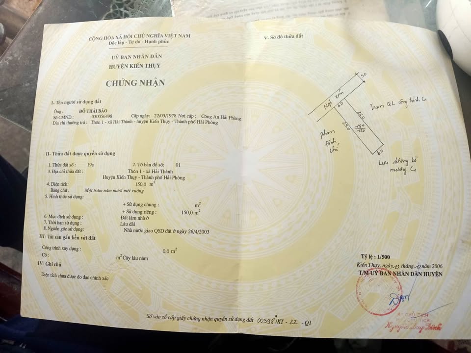 Đất nền Hải Thành 1, Dương Kinh, 150m² - Cơ hội đầu tư tuyệt vời!