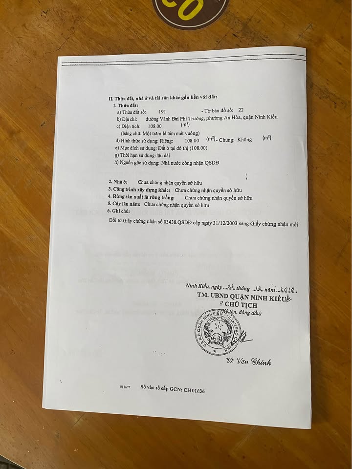 Nhà cấp 4 hẻm 307 Đường Nguyễn Đệ, 110m² giá 5.7 tỷ - Khu vực dân trí cao!