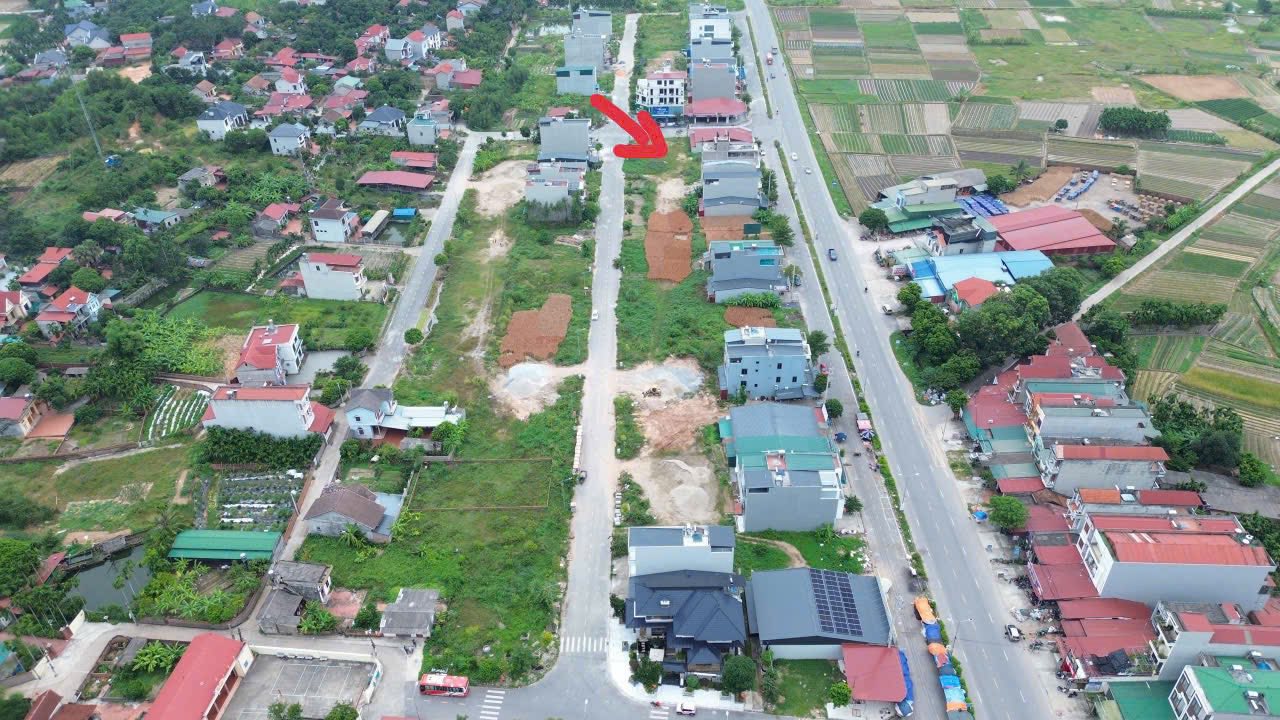 Đất nền sổ đỏ tại Thôn Chùa, Tân Dĩnh, 127m² - Lô góc 2 mặt tiền, giá tốt!