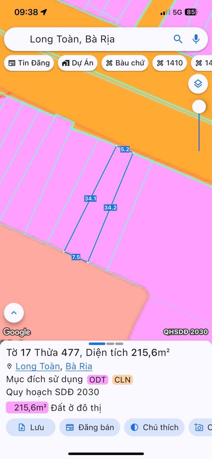 Bán gấp FrontHouse mặt tiền đường Võ Thị Sáu, 215m² - Giá 6.5 tỷ thương lượng