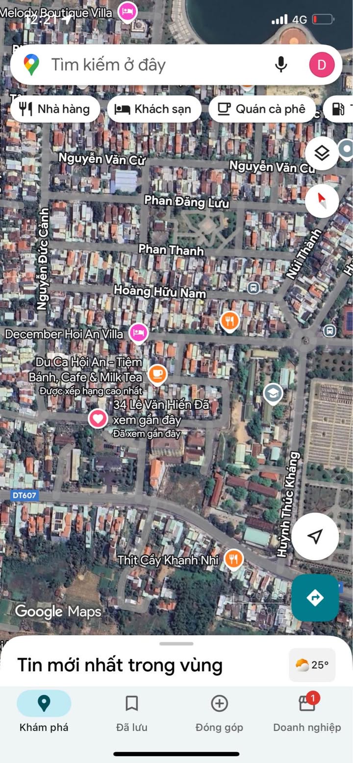 Đất mặt tiền Lê Văn Hiến, Tân An, Hội An 100m² giá 4.5 tỷ - Cơ hội đầu tư hấp dẫn!