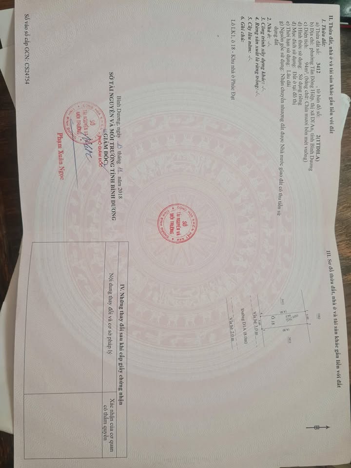 Đất nền Phúc Đạt, Tân Đông Hiệp 94m² giá 4.5 tỷ - Cơ hội đầu tư tuyệt vời!