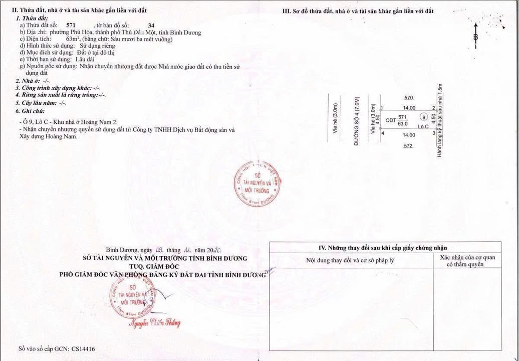Đất nền Phú Hòa Thủ Dầu Một 63m² chỉ 2 tỷ - Sổ hồng thổ cư 100%!