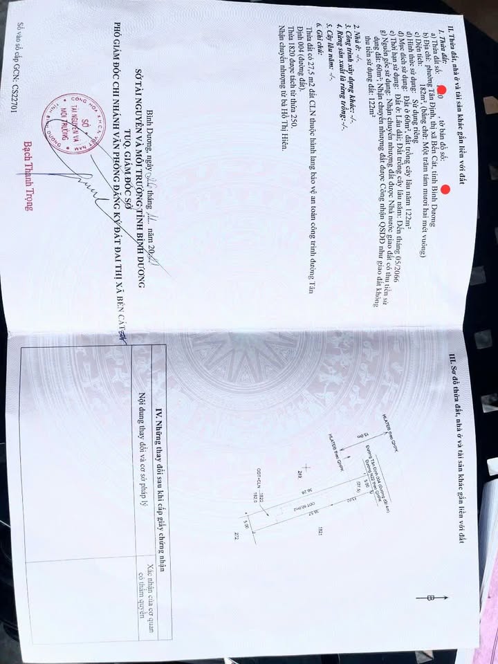 Đất mặt tiền Tân Định, Bến Cát 150m² chỉ 1.3 tỷ - Cơ hội đầu tư tuyệt vời!