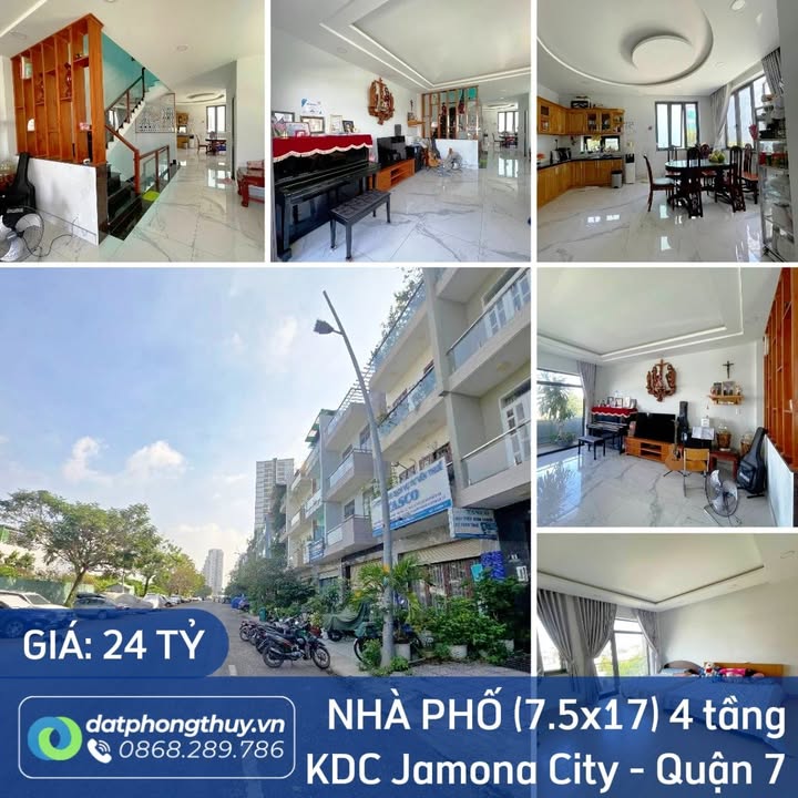 Nhà phố Jamona City Quận 7 127m² giá 24 tỷ - An ninh 24/7, thuận tiện kinh doanh!