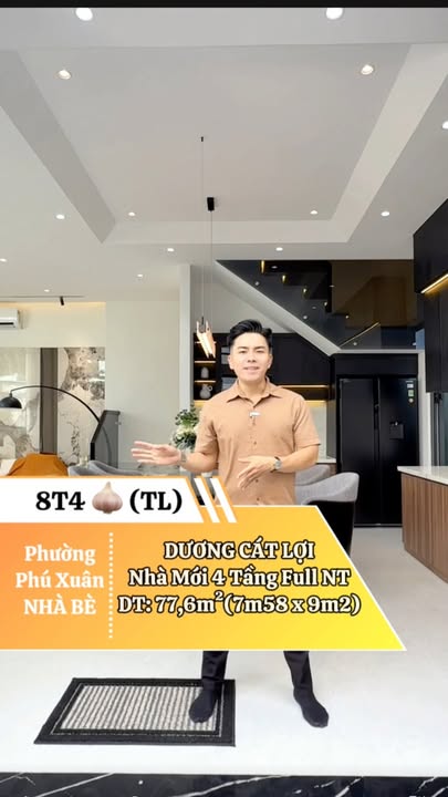 Nhà mới 4 tầng đường Dương Cát Lợi, Quận 7, 77.6m² - Giá 8.4 tỷ hấp dẫn!