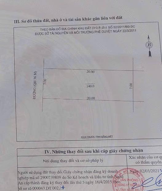Lô đất đẹp KĐT Đồng Dâu, 140m² - Vị trí trung tâm, thuận lợi kinh doanh!