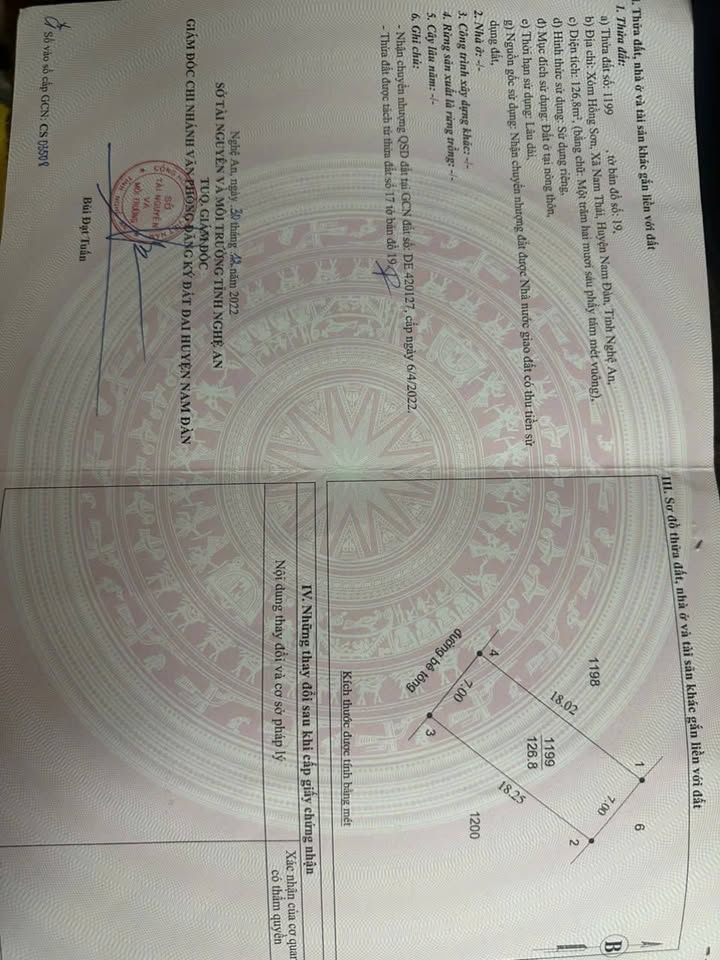 Đất nền Nam Đàn 126.8m² giá chỉ 990 triệu - Chính chủ bán gấp!