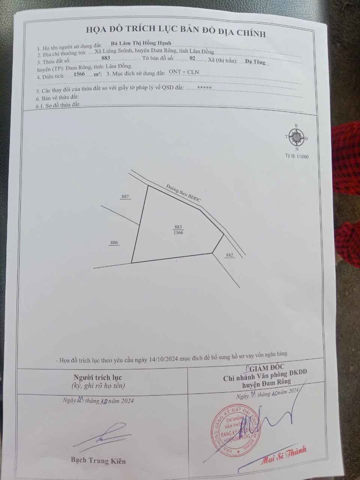 Đất thổ cư 400m² tại Đam Rông, Lâm Đồng giá 880 triệu - Đầu tư lý tưởng!