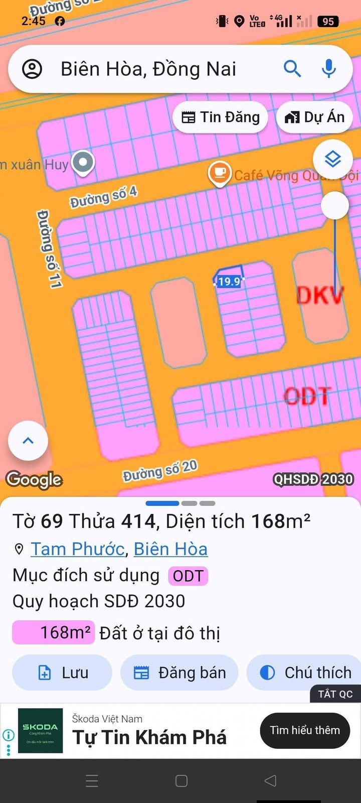 Đất nền KDC Tín Nghĩa Tam Phước 168m² giá 3 tỷ - Lô góc 2 mặt tiền đắc địa!