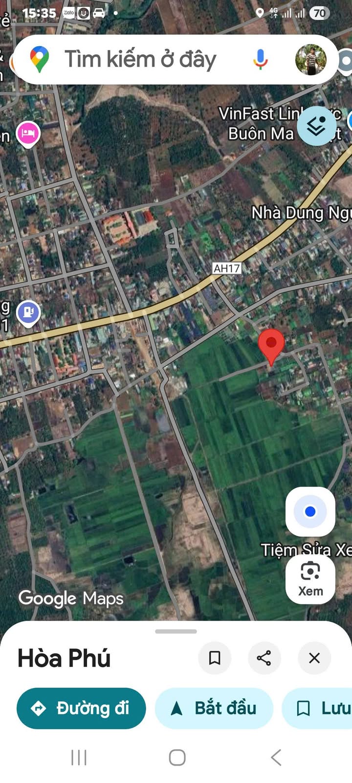 Đất nền Xã Hòa Phú 140m² giá 630 triệu - Chính chủ bán gấp!