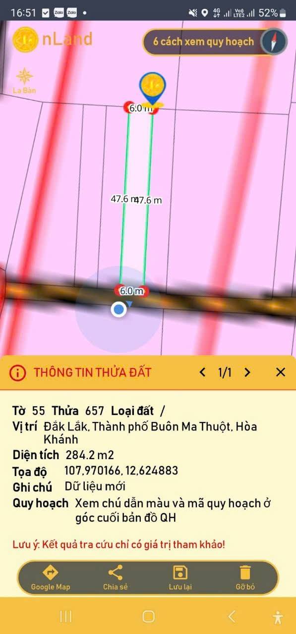 Đất nền Hòa Khánh Buôn Ma Thuột 276m² giá 780 triệu - Sổ hồng chính chủ!