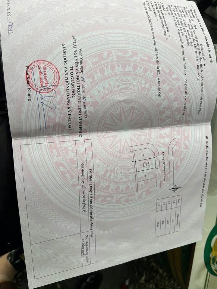 Đất nền xây dựng tự do phường Hội Hợp Vĩnh Yên 96m² giá 2.8 tỷ - Đầu tư sinh lời tốt!