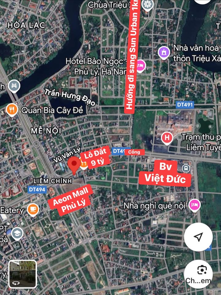 Đất kinh doanh Phủ Lý 134m² giá 9 tỷ - Cơ hội đầu tư hấp dẫn!