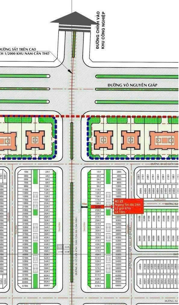 Đất nền KDC Tân Phú, Cái Răng, 120m² giá 3.5 tỷ - Vị trí đẹp, không dính cống!