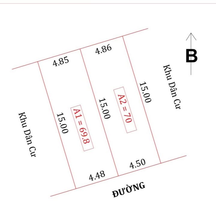 Lô đất Nghi Kim 70m² giá 1.8 tỷ - Hướng Đông, ô tô vào tận nơi!