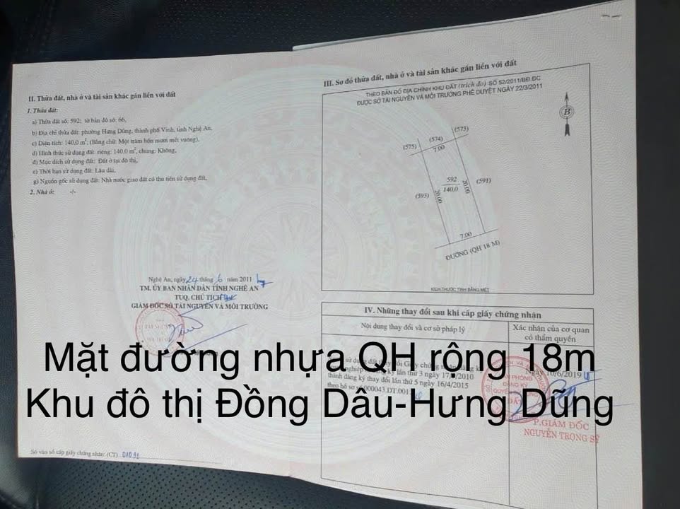 Đất nền khu đô thị Đồng Dâu, Phường Hưng Dũng, 140m² - Đầu tư sinh lời ngay!