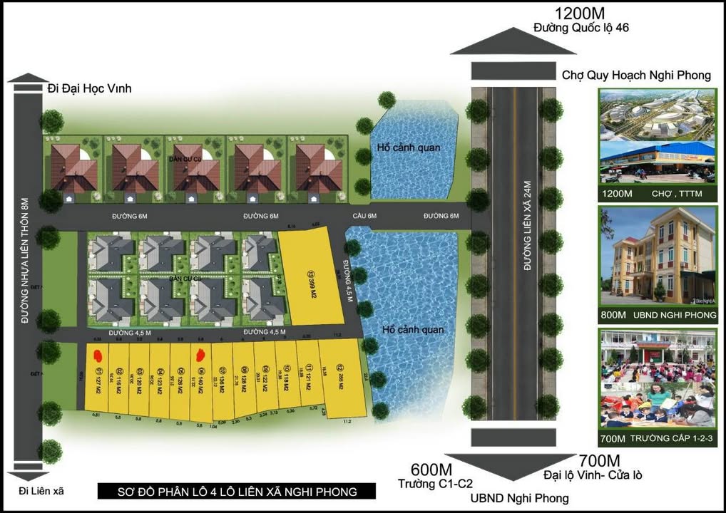 Đất ở Khối 2, Nghi Phong 140m² giá 3 tỷ - Đầu tư sinh lời hấp dẫn!