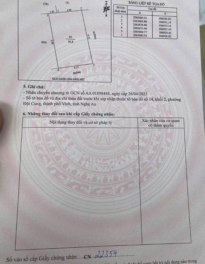 Đất nền mặt tiền Hào Thành, Vinh 56m² giá 3.1 tỷ - Kinh doanh sầm uất!