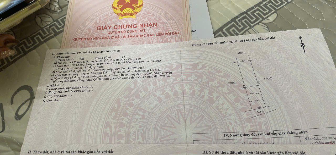 Đất nền Xã Phước Hội 400m² giá 1.6 tỷ - Đầu tư sinh lời tuyệt vời!