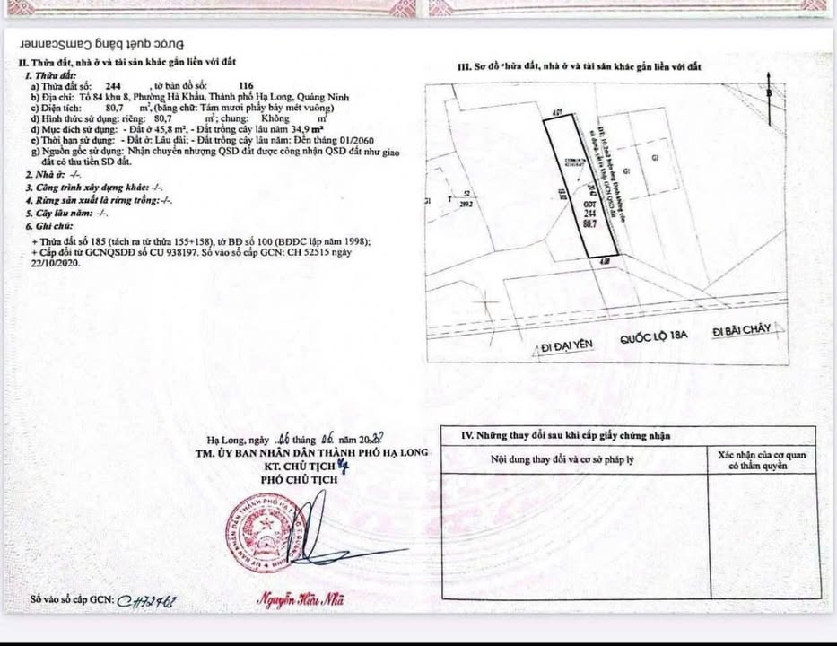 Đất lô góc mặt đường chính 18, Hạ Long 80,7m² giá 3 tỷ - Cơ hội đầu tư tốt!
