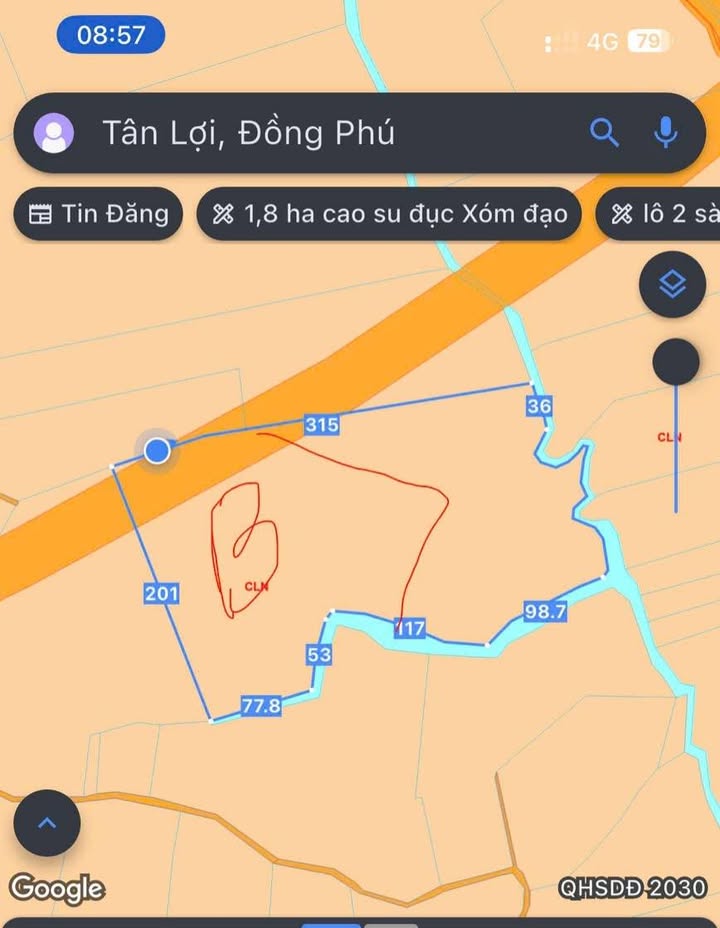 Farm 40.000m² tại Tân Hưng, Đồng Phú - Giá chỉ 15 tỷ!