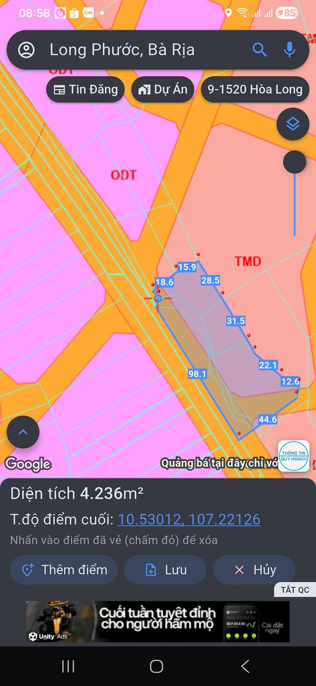 Đất nền đường 101 Long Phước, Thủ Đức 1440m² giá 13 tỷ - Cơ hội đầu tư lý tưởng!