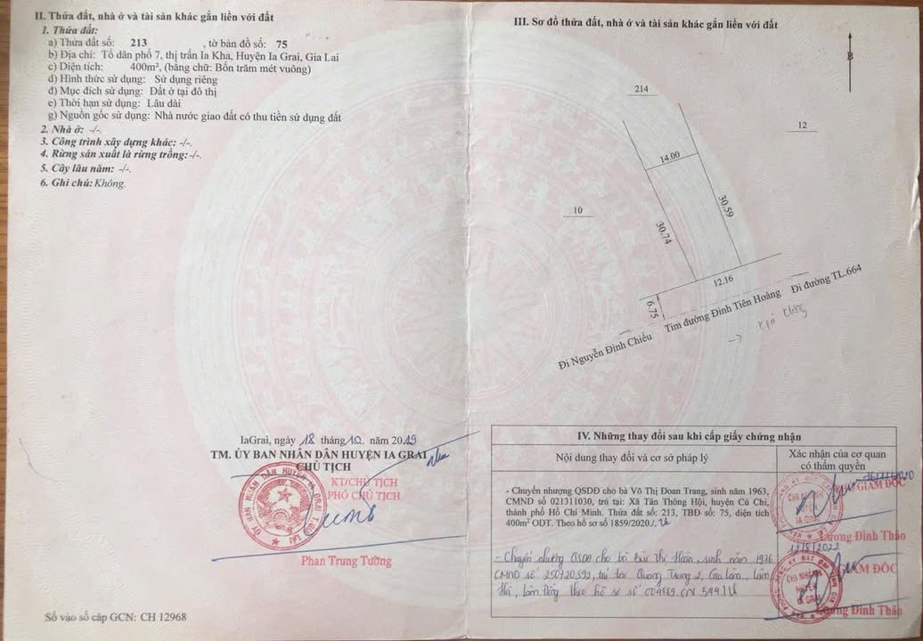 Đất thổ cư đường Đinh Tiên Hoàng, xã Ia Bă, 403m² - Sổ hồng đầy đủ!