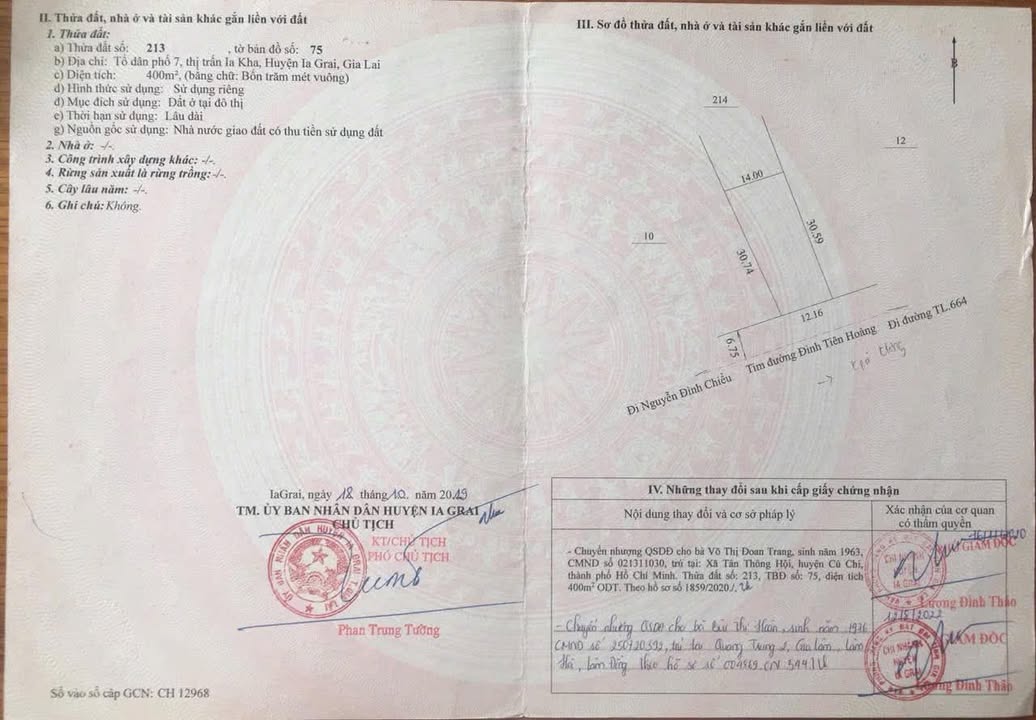 Đất thổ cư 403m² tại Đinh Tiên Hoàng, Ia Grai - Cơ hội đầu tư tuyệt vời!