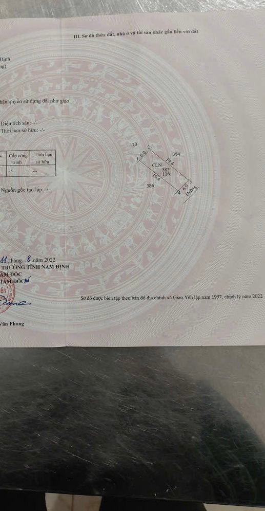 Đất nền Giao Yến, 114m² giá 1 tỷ - Đầu tư sinh lời ngay!