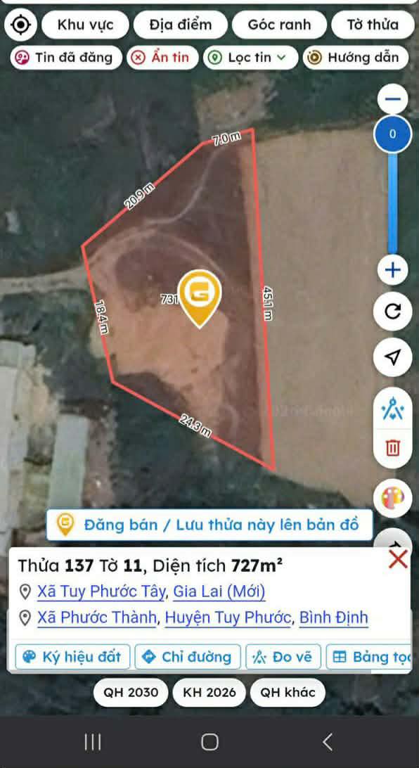 Đất trồng cây Xã Phước Thuận 727m² giá 100 triệu - Cơ hội đầu tư hấp dẫn!