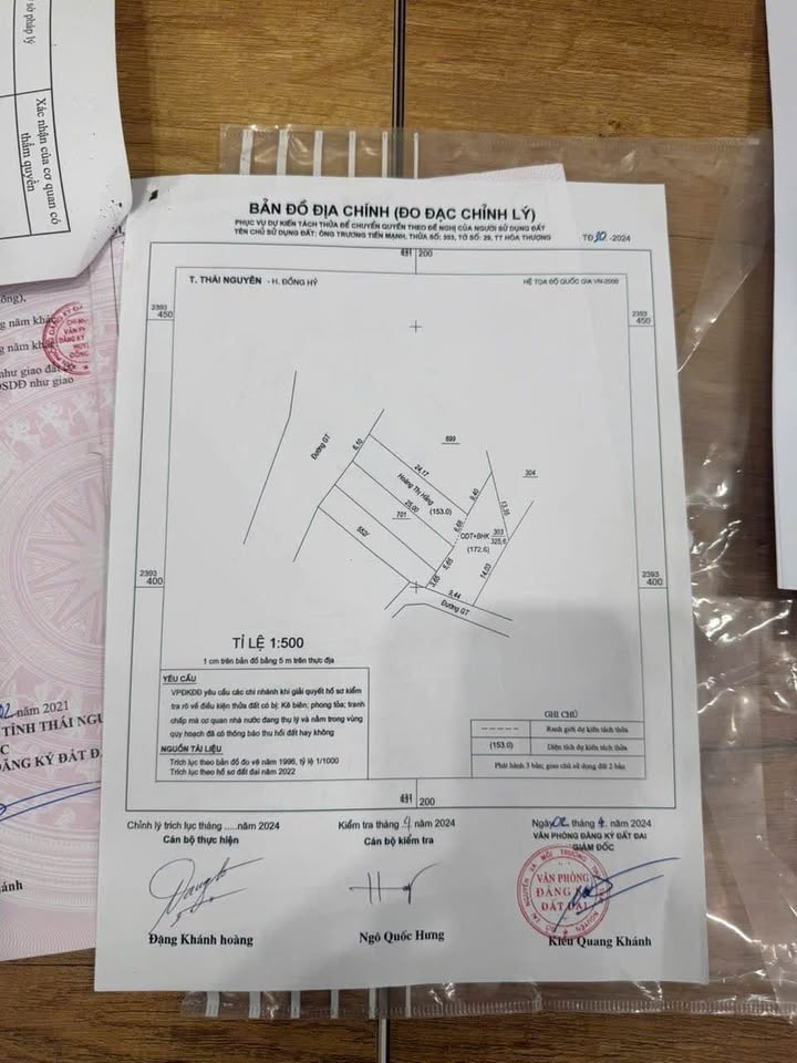 Đất nền thổ cư 200m² Thị trấn Hóa Thượng giá chỉ 1 tỷ - Đường ô tô tránh nhau