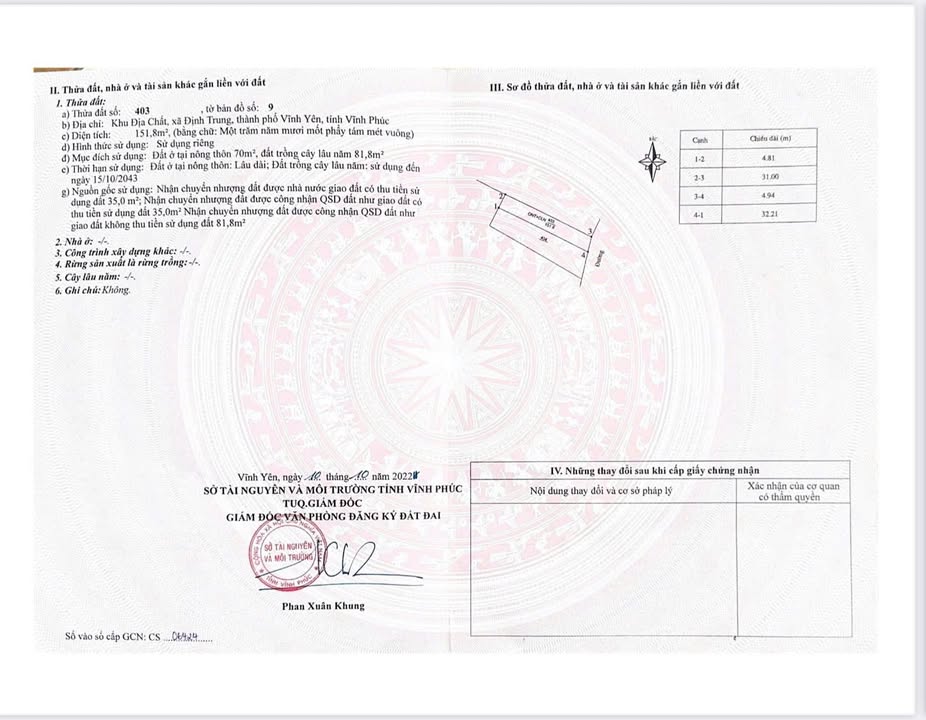 Nhà cấp 4 Phường Định Trung 152m² giá 3 tỷ - Vị trí trung tâm tuyệt đẹp!