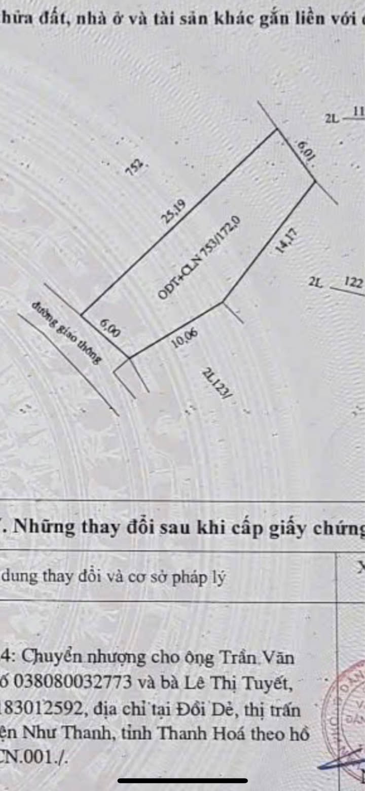 Đất nền xã Sao Vàng, Thọ Xuân 200m² giá chỉ 3 triệu/m² - Cơ hội đầu tư tuyệt vời!