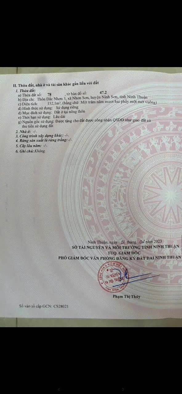 Nhà mặt tiền Ngã 3 Đắc Nhơn, Phan Rang 152m² giá chỉ 850 triệu - Kinh doanh thuận lợi!