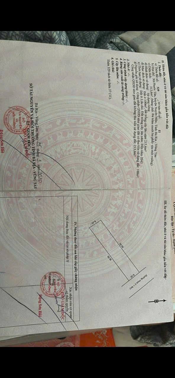 Đất thổ cư Xã Phước Tân 312m² giá tốt - Gần UBNN và trường học!