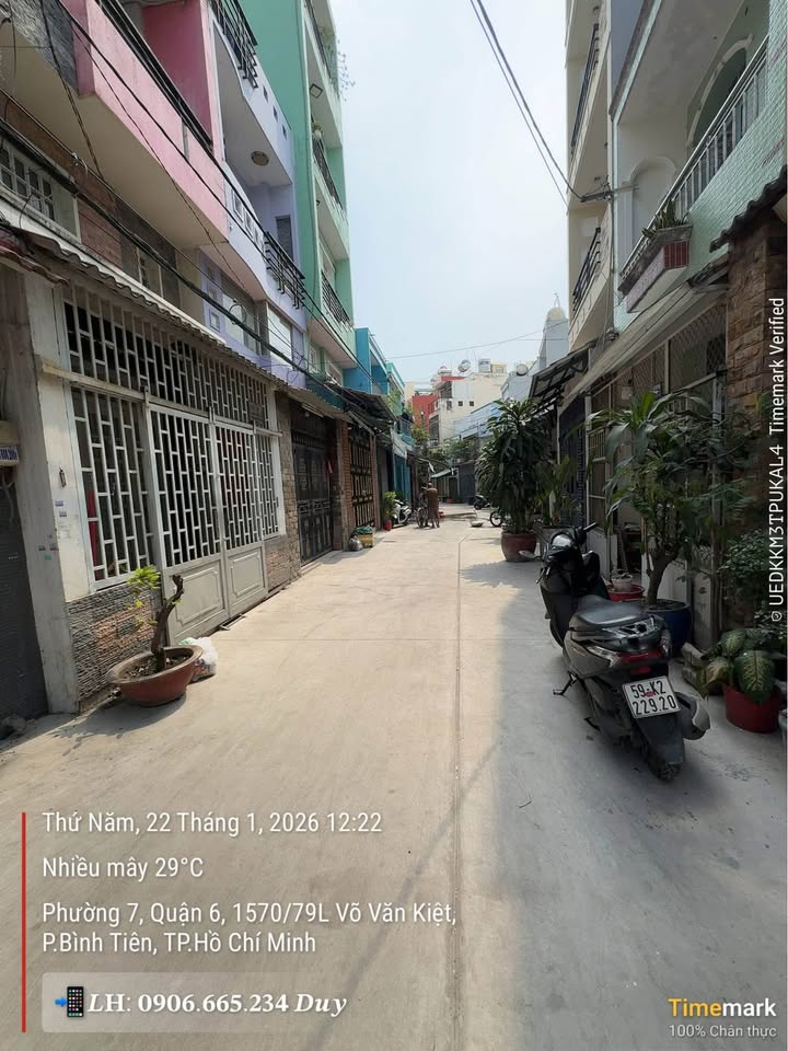 Nhà mặt tiền hẻm Võ Văn Kiệt, Quận 6, 45m² giá 5.8 tỷ - Chính chủ bán gấp!